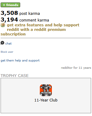 REDDIT ACCOUNT with 6702 karma, Post KARMA 3508 and Comment Karma 3194, 11 years 4 months
